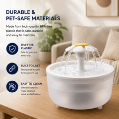 AquaBloom™ 1.2L Cat Water Fountain | Elvaroo Pets