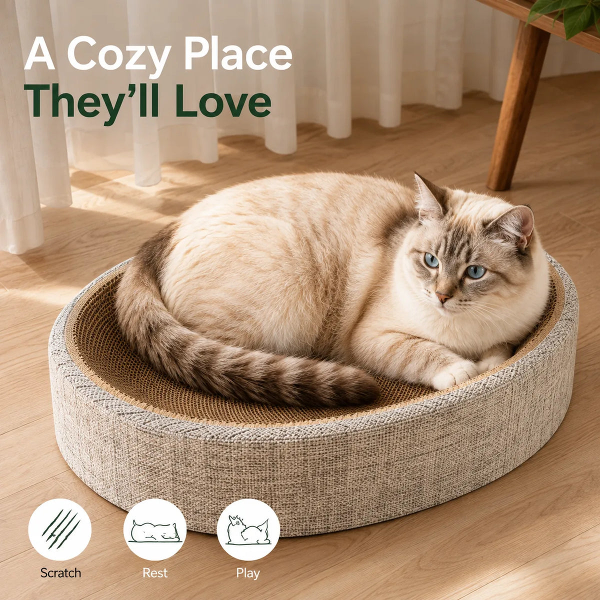 CozyClaw™ Cat Scratch Lounge